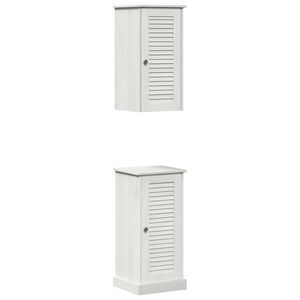 vidaXL Bathroom Furniture Set VIGO 2 pcs White and Antique White