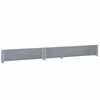 vidaXL Pallet Collar Grey 120x80 cm Solid Wood Pine