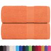 vidaXL Guest Towels "FROGN" 2 pcs Orange 30x50 cm 360 gsm
