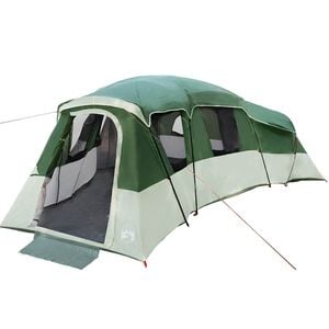 vidaXL Family Tent 20-Person Waterproof Green Taffeta