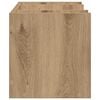 vidaXL Desk Organiser Black oak 44.5 x 24 x 25 cm Engineered wood