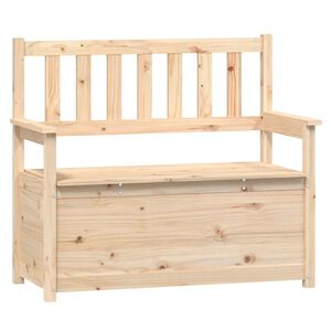vidaXL Bench 112.5x51.5x96.5 cm Solid Wood Pine