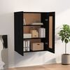 vidaXL Hanging Wall Cabinet Black 69.5x32.5x90 cm
