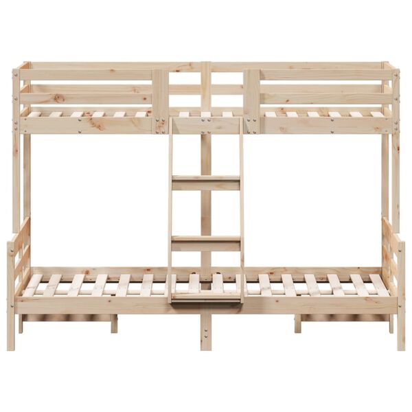vidaXL Bunk Bed without Mattress 80x200/120x200 cm Solid Wood