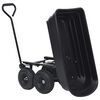 vidaXL Garden Tipping Hand Cart 300 kg 75L Black