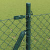 vidaXL Fence Post Green 25 x 1 m (40 x 40 mm mesh) Steel and PVC
