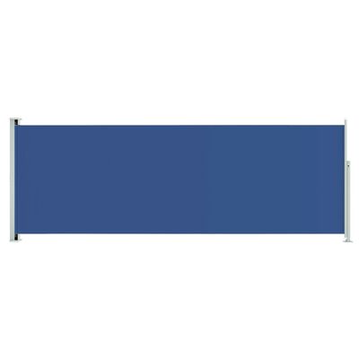vidaXL Patio Retractable Side Awning 220x600 cm Blue