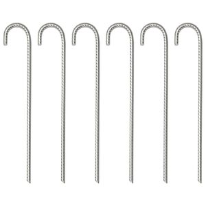 vidaXL Tent Pegs 6 pcs 37 cm &Oslash;10 mm Galvanised Steel