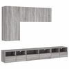 vidaXL 5 Piece TV Wall Cabinets Grey Sonoma Engineered Wood