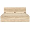 vidaXL Bed Frame without Mattress Sonoma Oak 140x190 cm