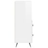 vidaXL Sideboard High Gloss White 34.5x34x90 cm Engineered Wood
