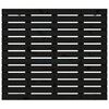vidaXL Wall Headboard Black 106x3x91.5 cm Solid Wood Pine