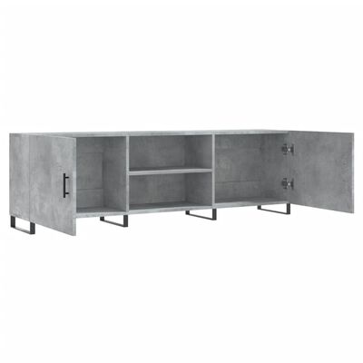 vidaXL TV Cabinet Concrete Grey 150x30x50 cm Engineered Wood