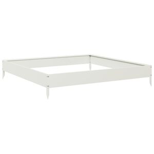 vidaXL Garden Raised Bed White 100x100x18,5 cm Steel