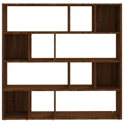vidaXL Book Cabinet/Room Divider Brown Oak 105x24x102 cm