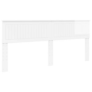 vidaXL Headboard Gloss White Engineered wood