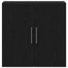 vidaXL Wall Cabinet Black Oak 60 x 31.5 x 60 cm Engineered Wood