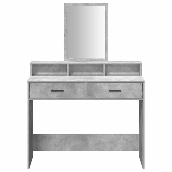 vidaXL Dressing Table Concrete Grey 100 x 41 x 140 cm Engineered Wood