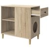 vidaXL Cat House Sonoma 72 x 42.5 x 70 cm Engineered Wood