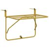 vidaXL Balcony Table Gold 60x40 cm Steel