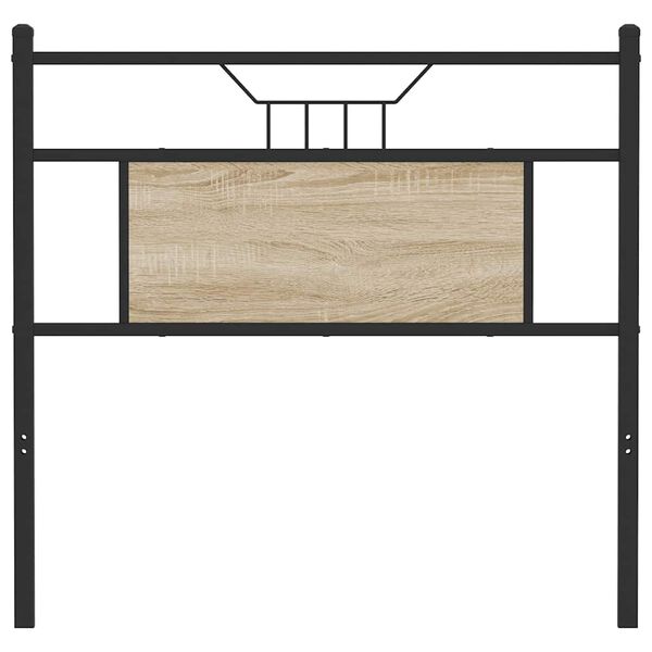 vidaXL Replace Headboard Sonoma Oak 80 cm Engineered Wood and Steel