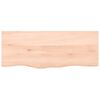 vidaXL Table Top 100x40x(2-6) cm Untreated Solid Wood Oak
