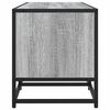 vidaXL TV Cabinet Grey Sonoma 100x35x41 cm Engineered Wood and Metal