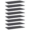 vidaXL Bookshelf Boards 8 pcs Grey 80x20x1.5 cm Engineered Wood
