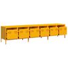 vidaXL TV Cabinet Mustard Yellow 202x39x43.5 cm Cold-rolled Steel
