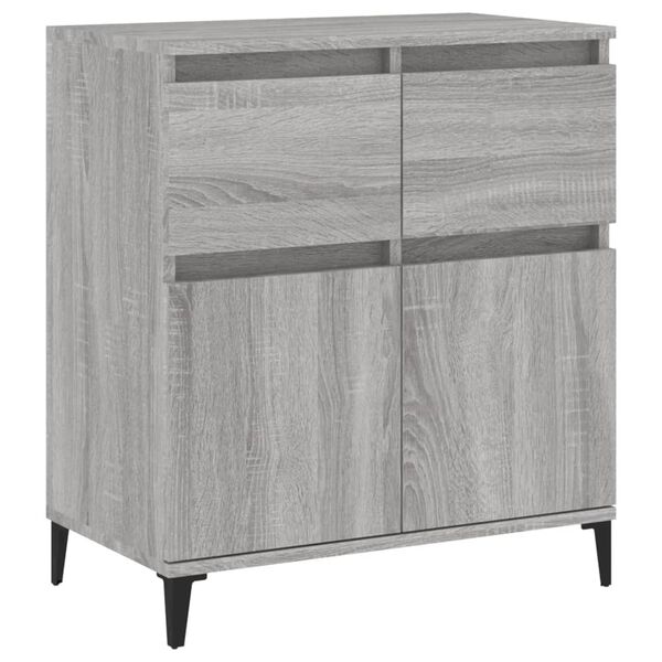 vidaXL Sideboard Grey Sonoma 60x35x70 cm Engineered Wood