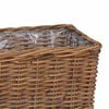 vidaXL Planter Basket with Storage 3 pcs Brown