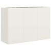 vidaXL Planter White 120x40x80 cm Cold-rolled Steel