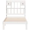 vidaXL Bookcase Bed without Mattress White 75x190cm Solid Wood Pine