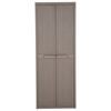 vidaXL Garden Storage Cabinet Brown 65x45x172 cm PP Wood Look