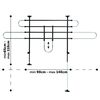 FLAMINGO 2 Bar Car Dog Guard with 2 Options Eduard Black