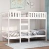 vidaXL Bunk Bed White 80x200 cm Solid Wood Pine