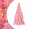 vidaXL Christmas Tree with 300 LEDs with Stand Pink 240 cm PVC
