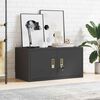 vidaXL Storage Cabinet Black 80 x 40 x 40 cm Steel