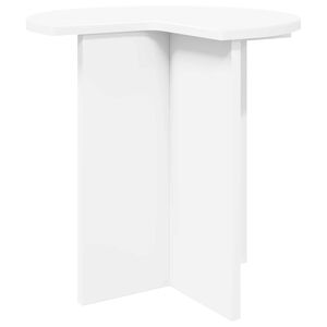 vidaXL Side Table White &Oslash; 39 x 38 cm Engineered Wood