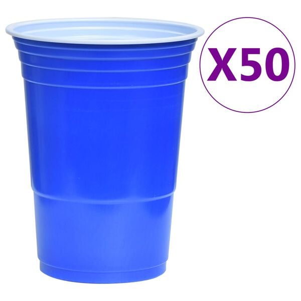 vidaXL Beer Pong Table Set 0.5 L Plastic