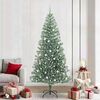 vidaXL Artificial Christmas Tree Snow Flocked with LED Light 240 cm