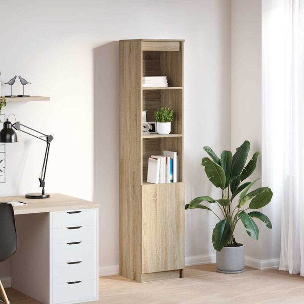 vidaXL Highboard Sonoma Oak 37.5x35x180 cm Engineered Wood
