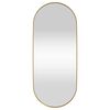 vidaXL Wall-mounted Mirror Gold 25x60 cm Oval