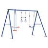 vidaXL Outdoor Swing Set Multicolour 263 x 185 x 185 cm Steel and PE