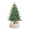 vidaXL Christmas Tree Collar White 75 x 75 x 25 cm Water hyacinth