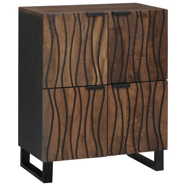 vidaXL Media Storage Cabinets & Racks Brown 60 x 33.5 x 75 cm