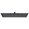 vidaXL Rain Shower Head Stainless Steel 50x50 cm Square Black