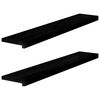vidaXL Window Sills 2 pcs Dark Brown 110x20x2 cm Solid Wood Oak