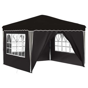 vidaXL Pop-up Party Tent Black 288 x 288 x 245 cm Oxford Fabric