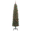 vidaXL Artificial Christmas Tree with 300 LEDs with Stand Green 180 cm